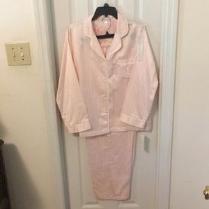 Pink & white striped pajamas